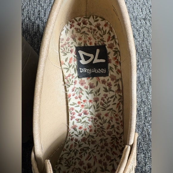 Chinese Laundry Liberty Natural Buck Smooth Chunky Heels Women’s Size 8 - Picture 5 of 13